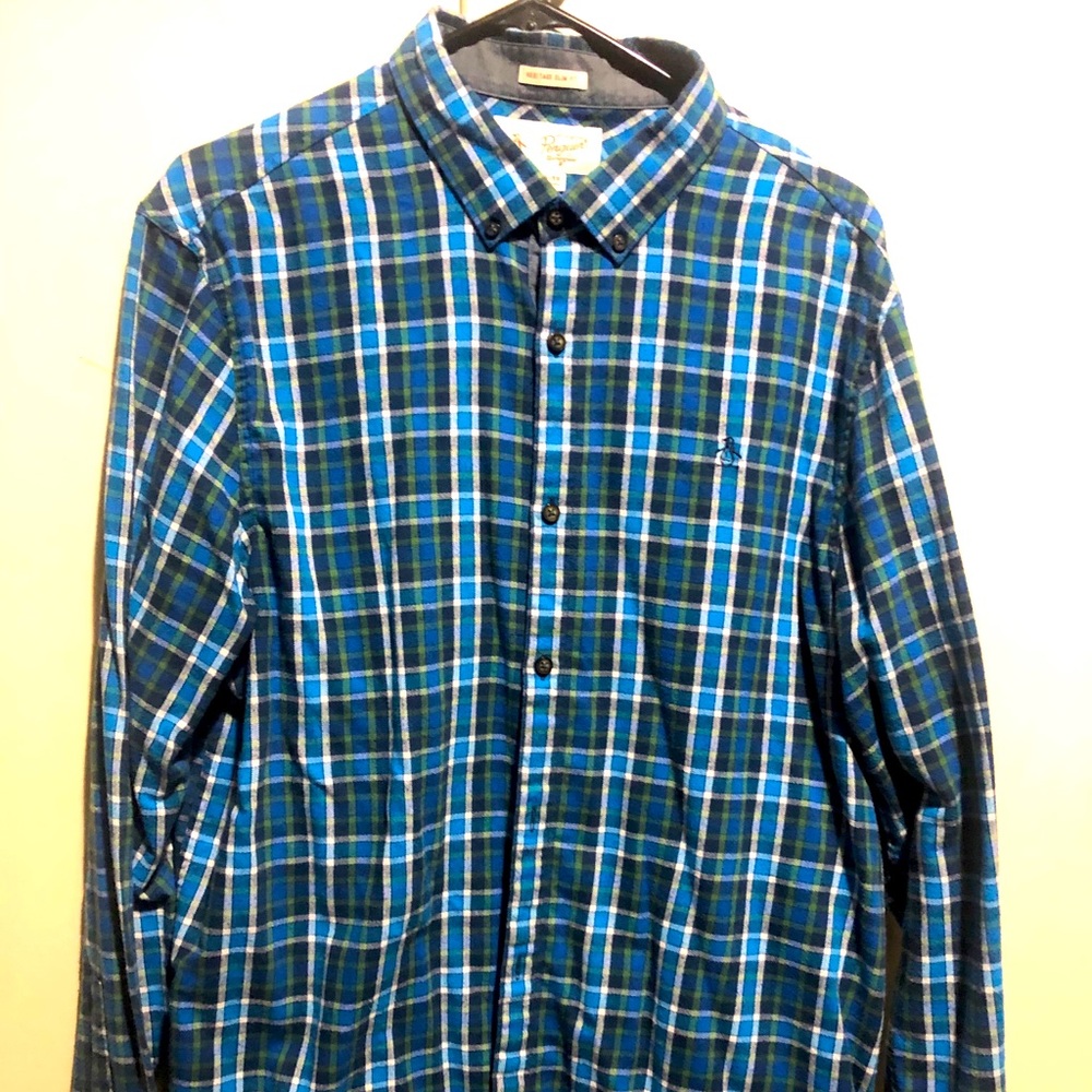 Penguin lightweight flannel. Size XL slim fit